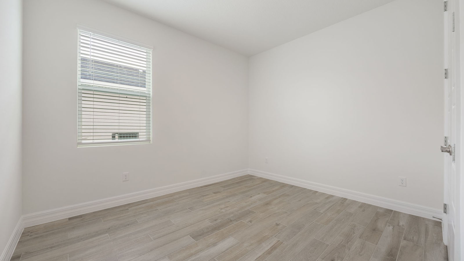 Bedroom with built in closet
