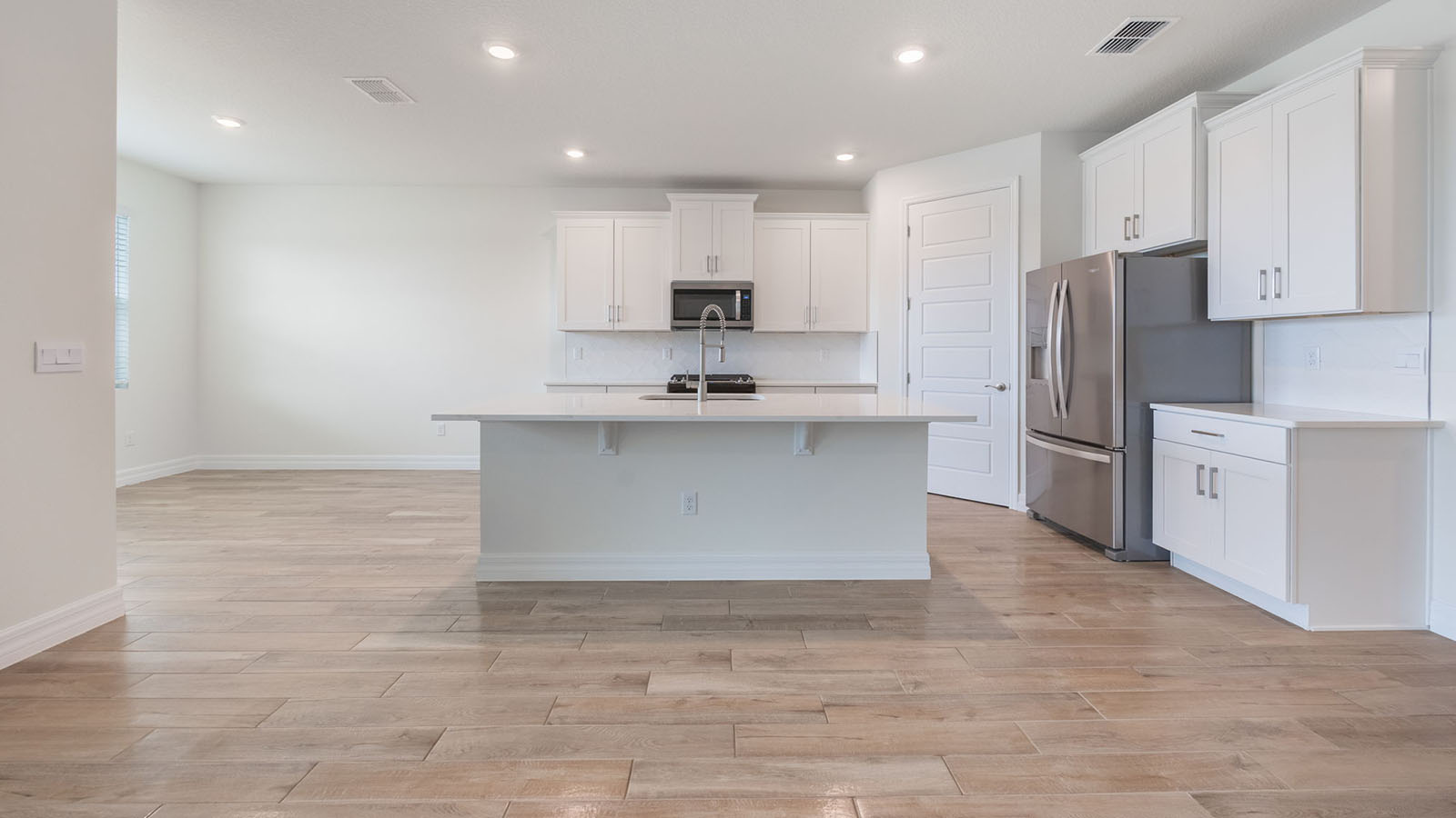 Kitchen view from living room