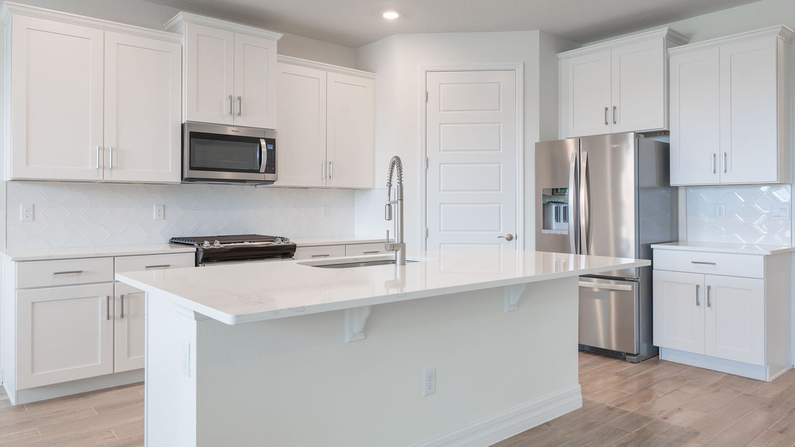 Kitchen with walk in pantry