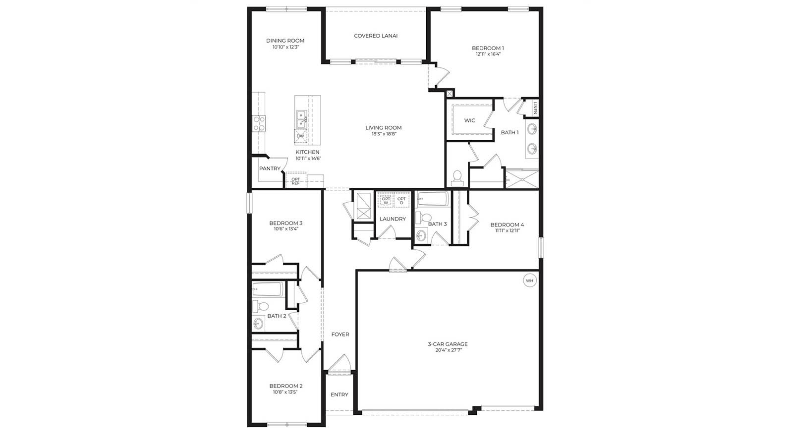 Image of 2D Madison floorplan