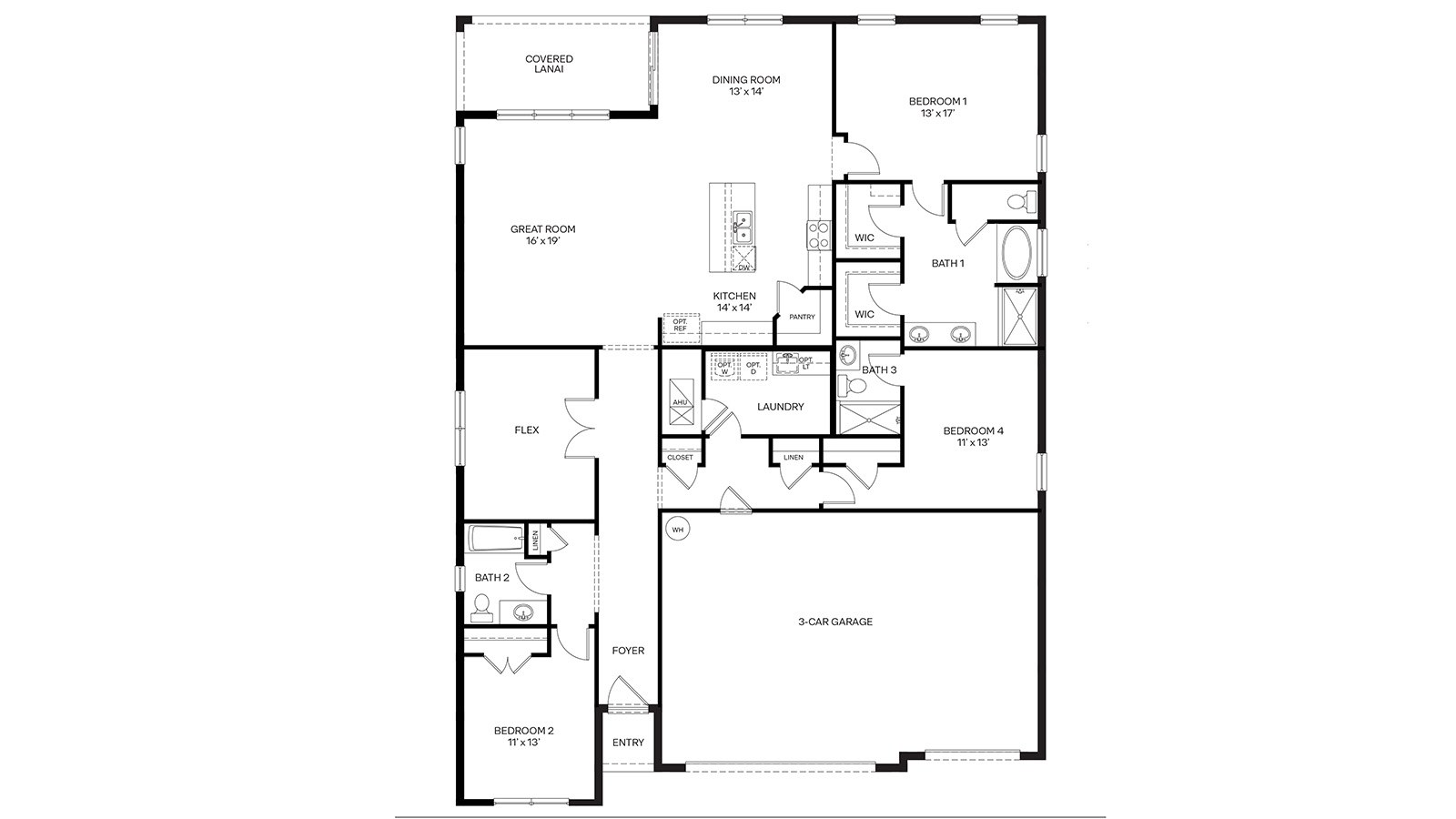 2D floorplan of Denham floorplan