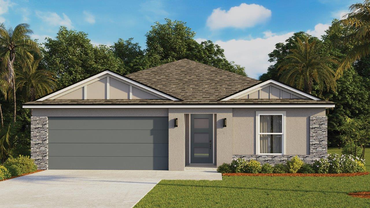 Rendering of Archer II with stone accents