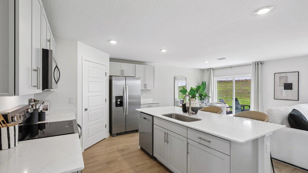 Spacious kitchen with pantry