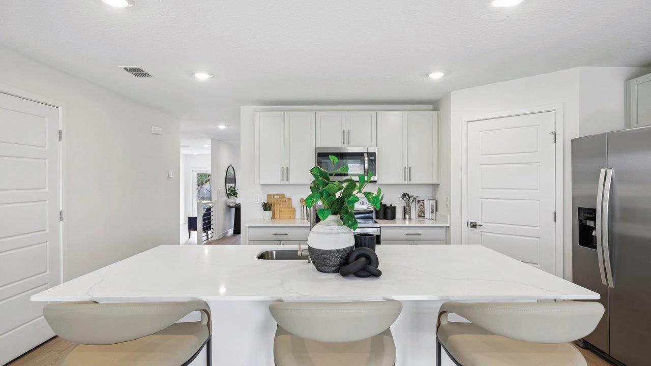 Kitchen island and pantry