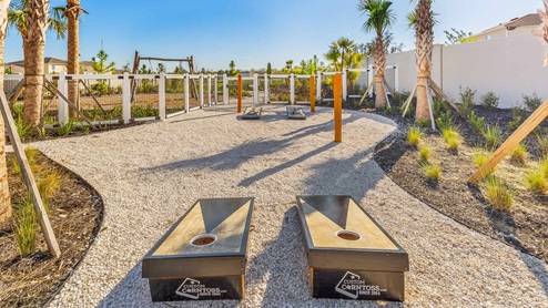 Northwater at Two Rivers amenities include cornhole, fire pits, trails, open park, kids tot lot, club house, cabana, pool