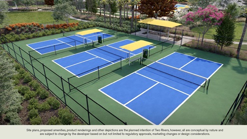 Pickleball courts at Two Rivers - Archer at the main club house, add to the amenities provided