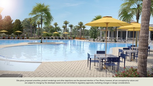 Two Rivers - Archer amenities include dog park, pickleball, cabana, club house, fire pits, pool, kids tot lot