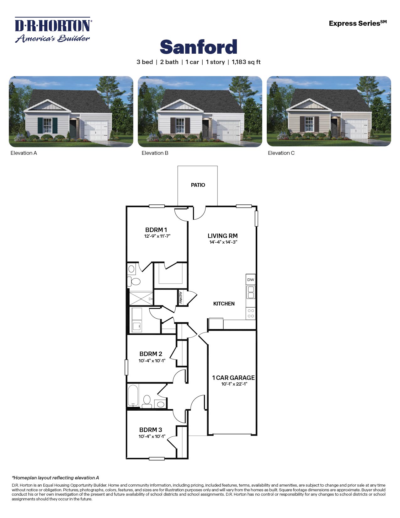 Sanford Express Floorplan