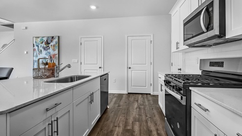 Collin Model Kitchen with quartz countertops