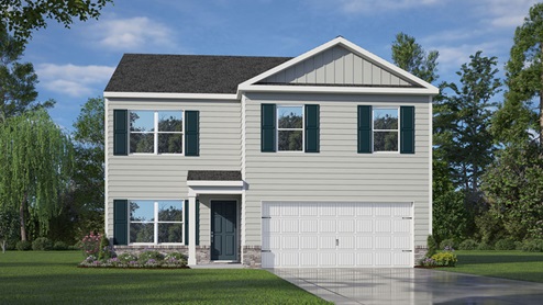 Rendering of the Belhaven floorplan, elevation c