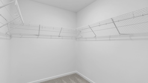 walk in closet with wire shelving