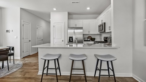 Pearson model kitchen with quartz countertops