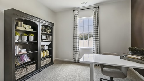 Cali model interior kitchen and living area