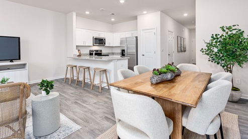 Pearson Model Dining Area and Kitchen