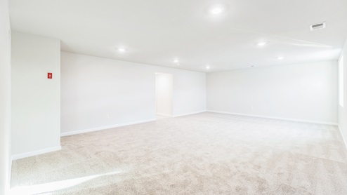 Finished basement room.