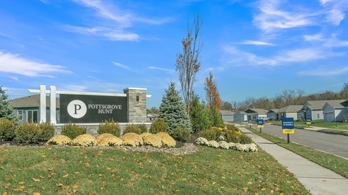 Pottsgrove Hunt 55+ entrance sign