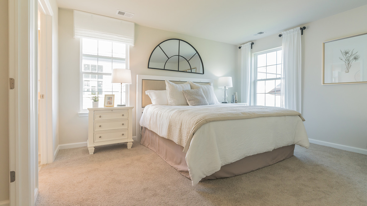 The large owner’s suite is a retreat in the back of the home.