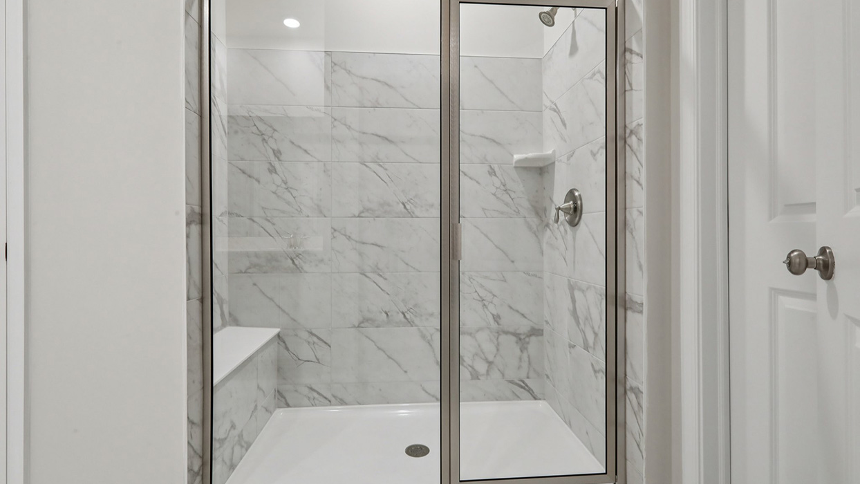 Master bathroom with shower