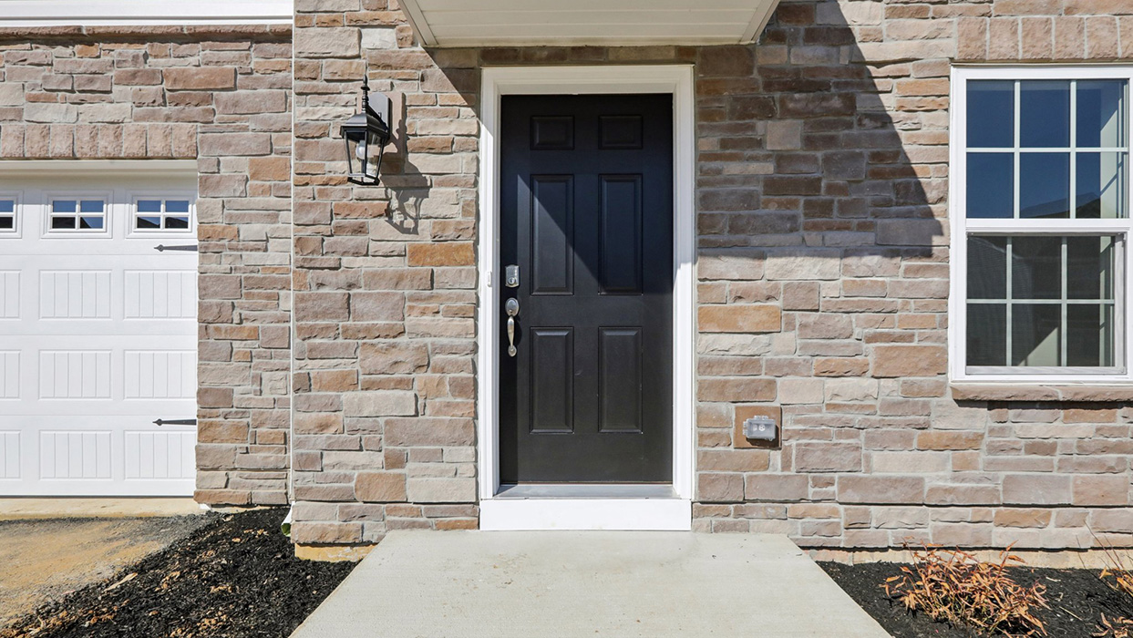 Exterior view of the front door