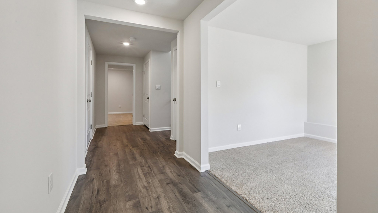 Entry way and inside view of the den