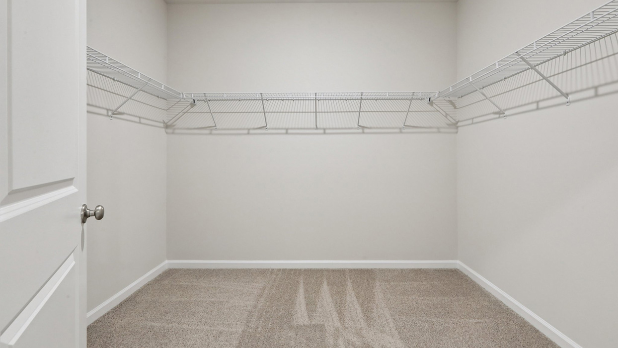 Master bedroom walk in closet