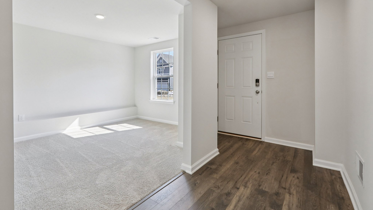 Entry way and inside view of the front door