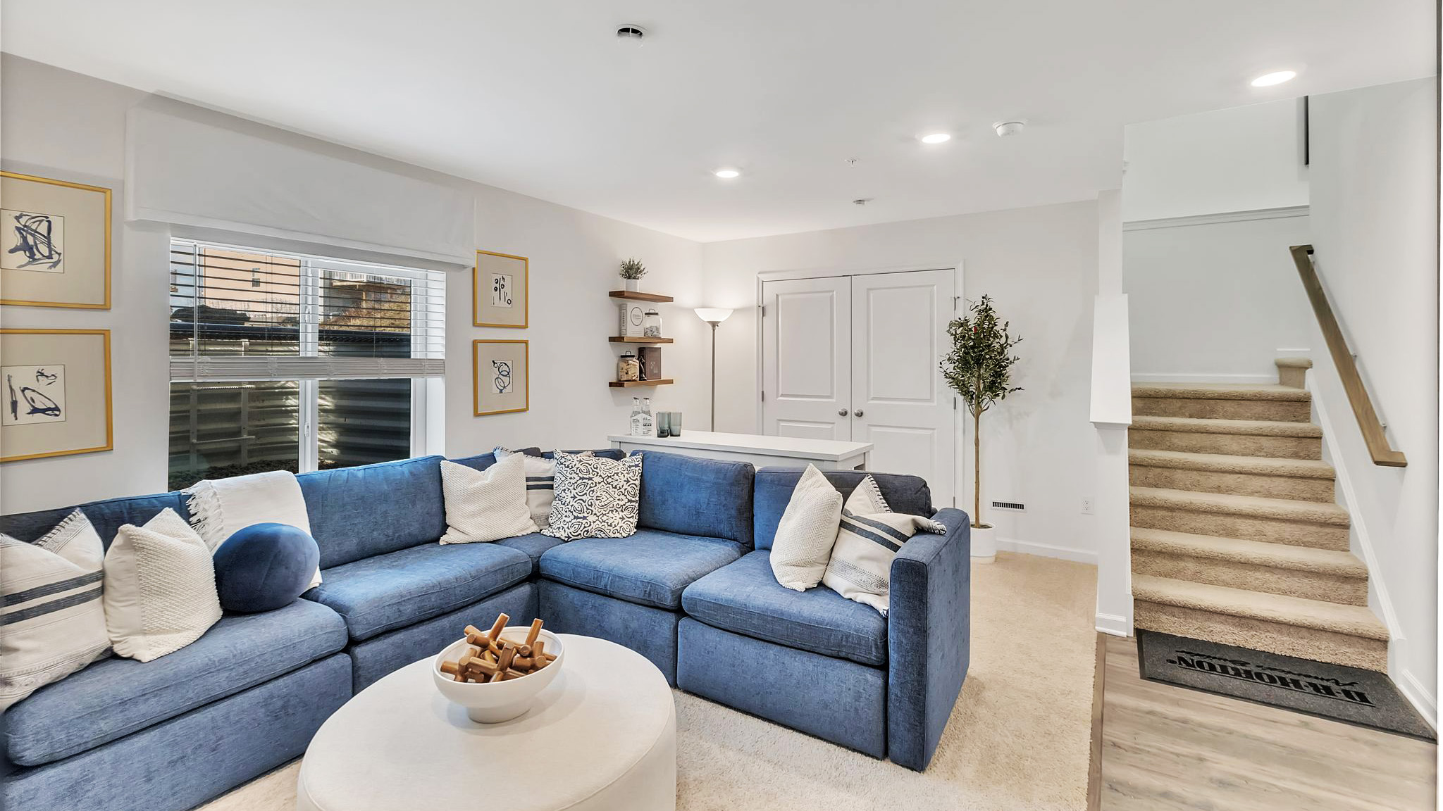 Lower level recreation room perfect for entertaining.