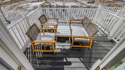 View on the balcony.