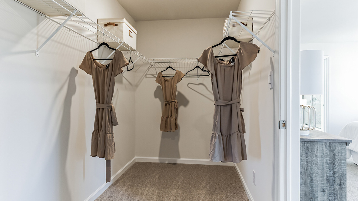 Large closet space connecting to the owner's suite connecting to the laundry room.