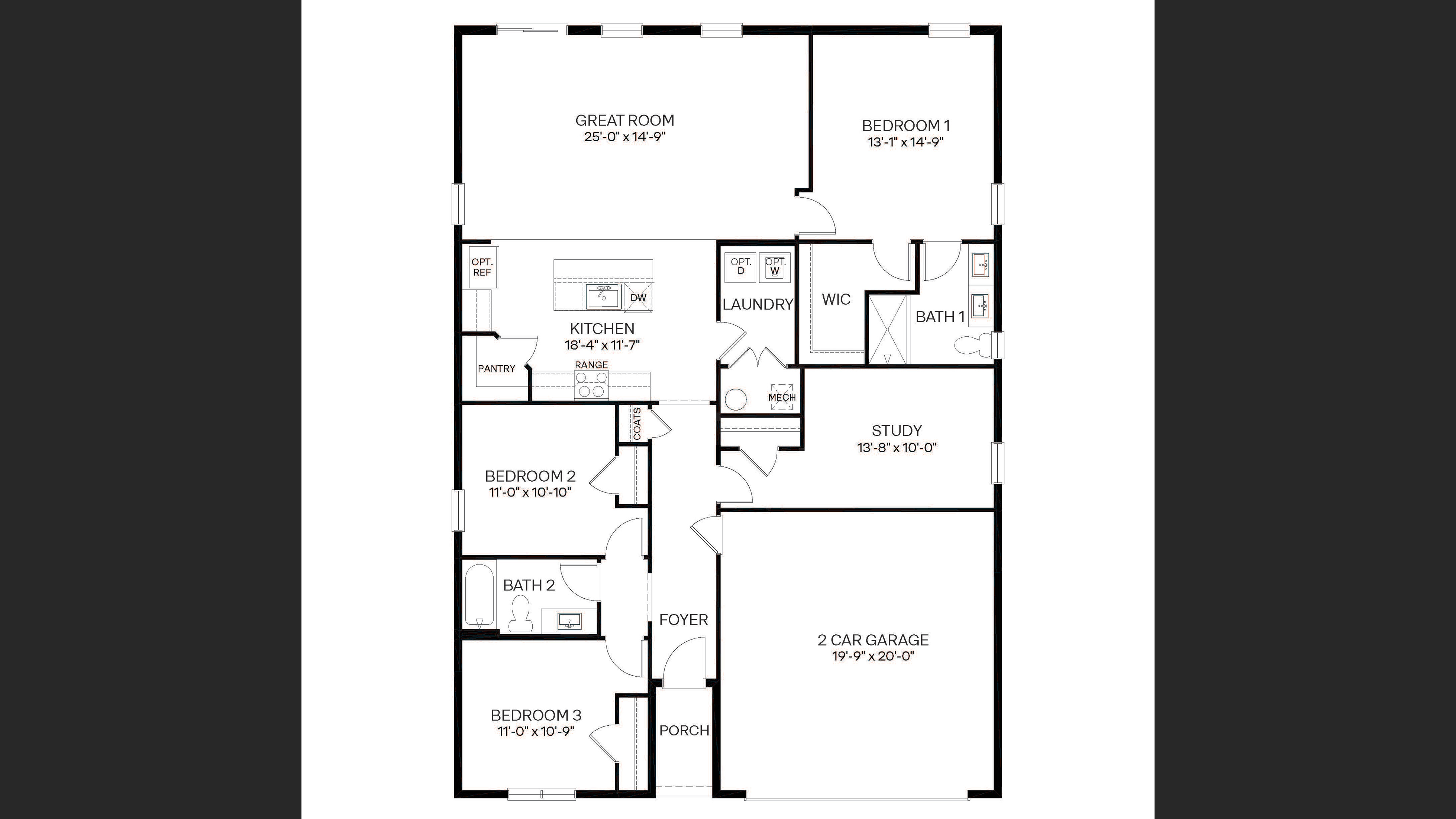single family ranch home
