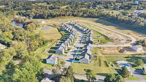 An aerial view of the Reserve at Lakeside community.