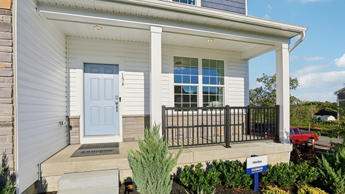 A view of the covered porch