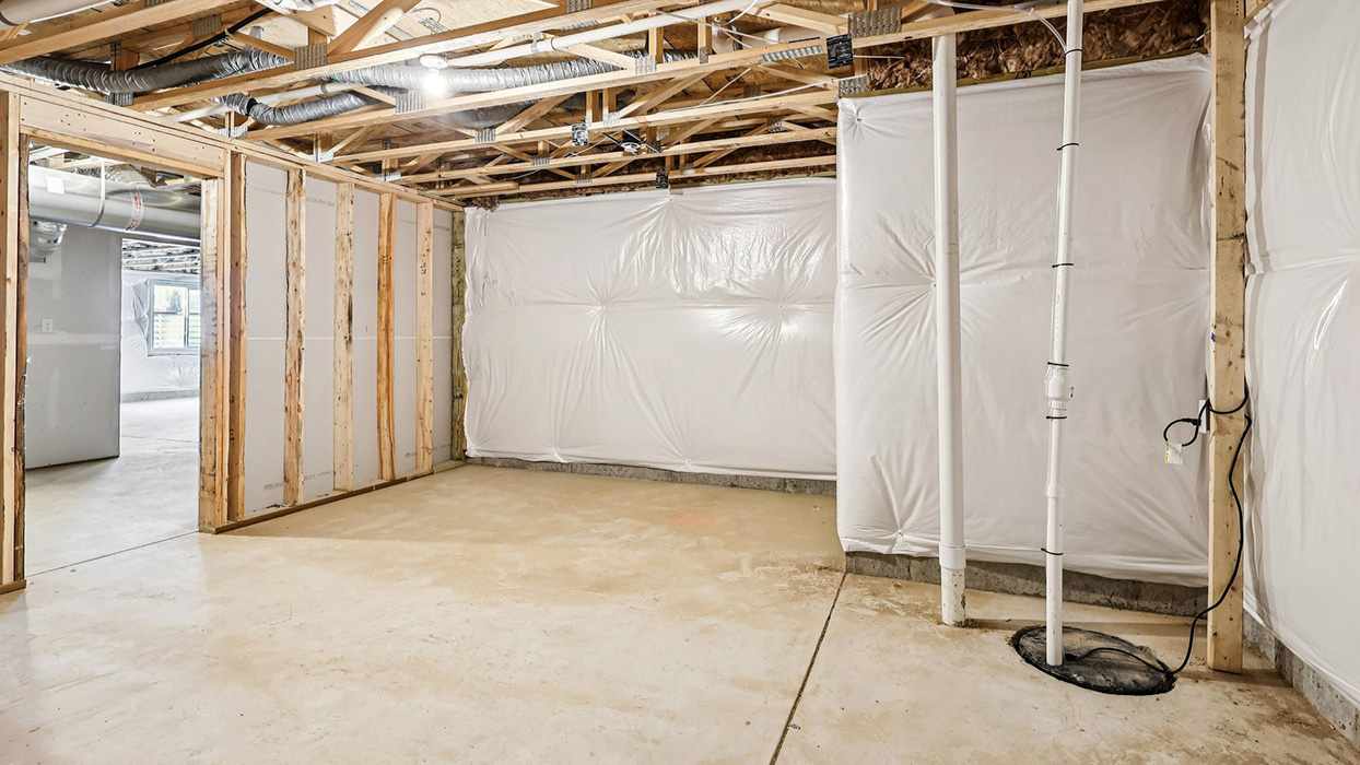 Another view of the unfinished basement