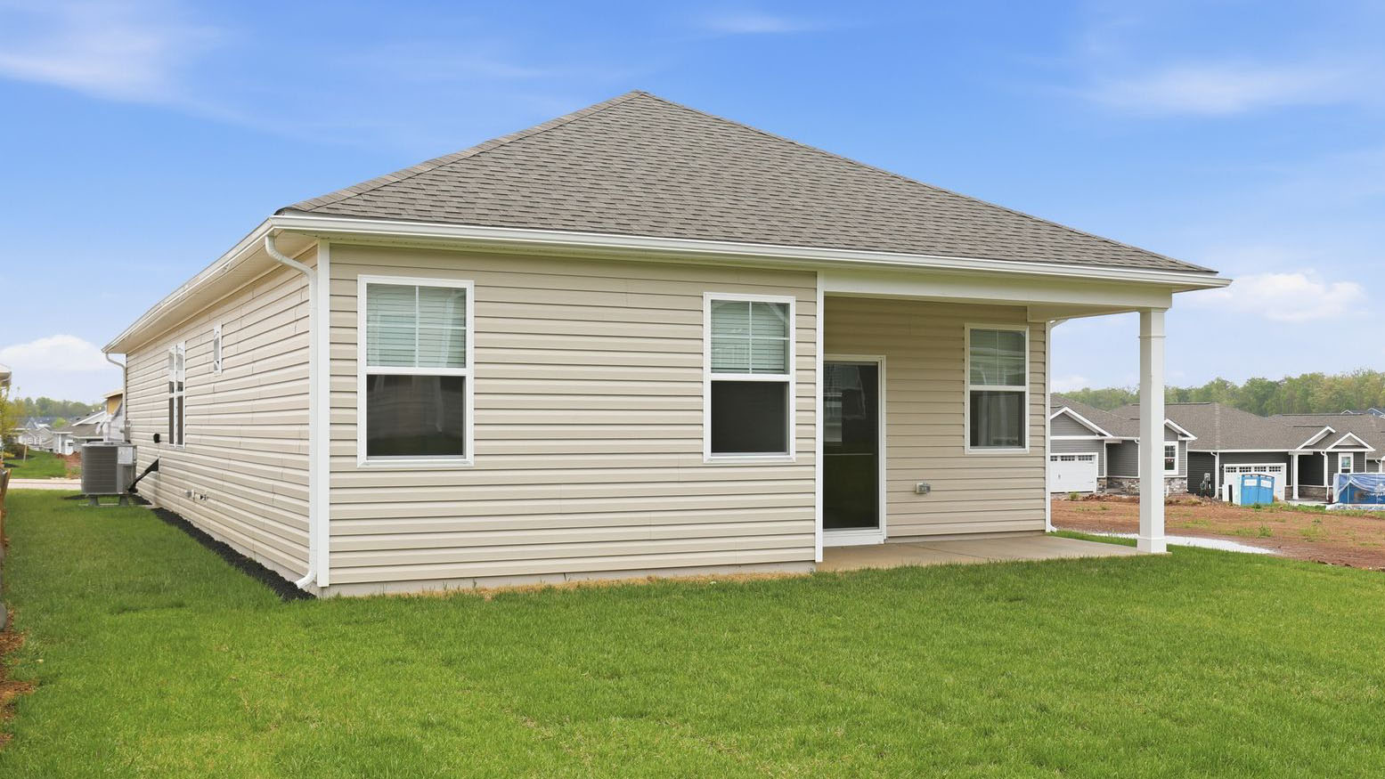 exterior photo of the rear side of the home