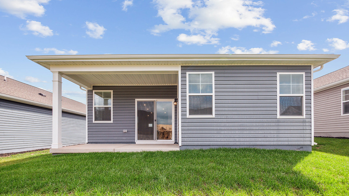 A covered patio is off the living area.