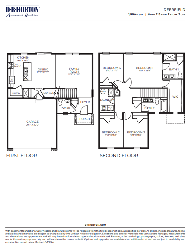 Fox Run Deerfield floorplan