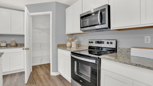 The kitchen pantry closet.