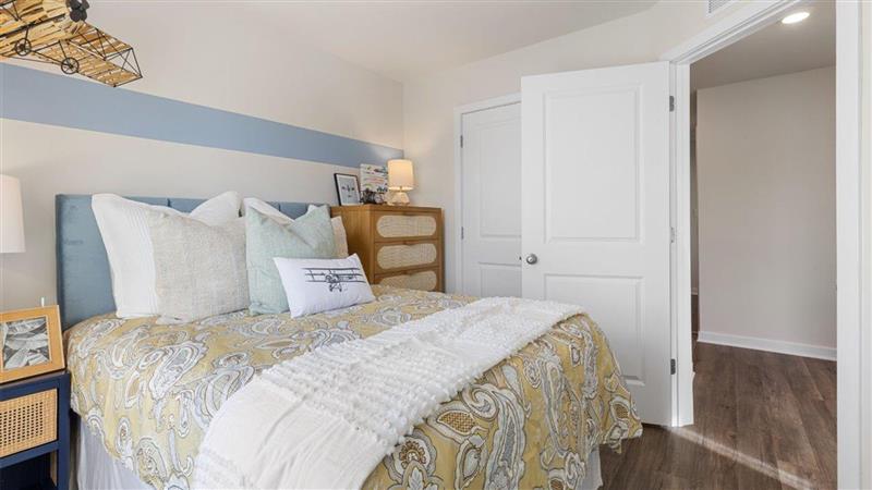 guest room with full size bed