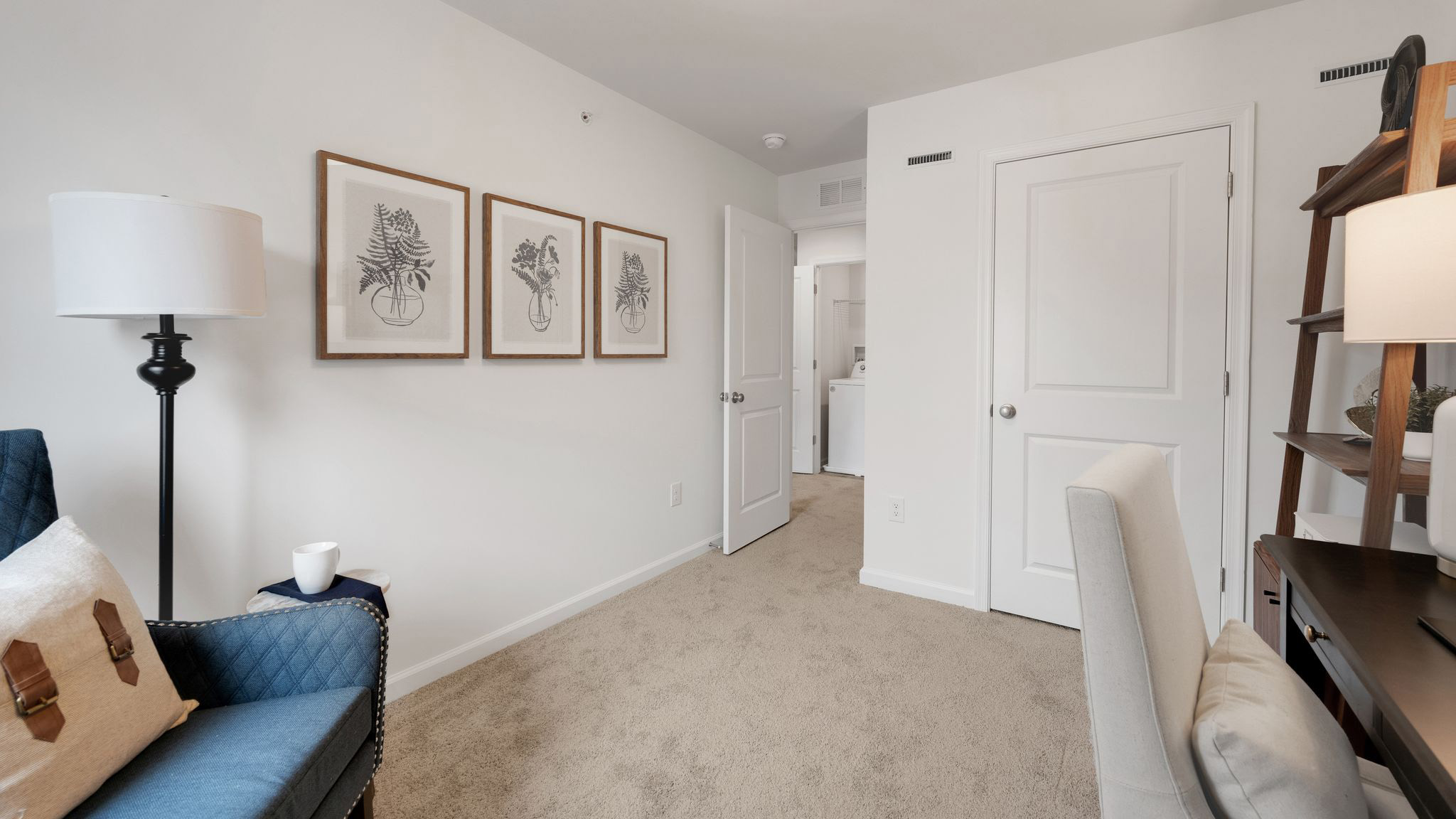 A different view of the third bedroom.