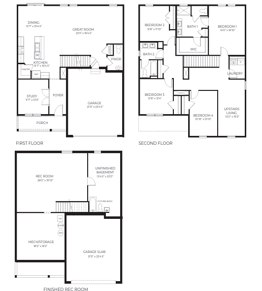 The Henley floor plan at CiderPress