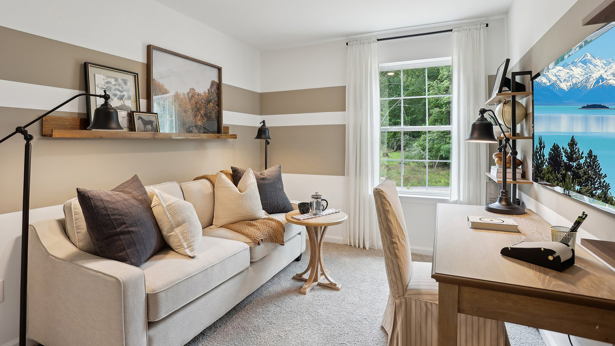 The third bedroom could be used as a small home office.