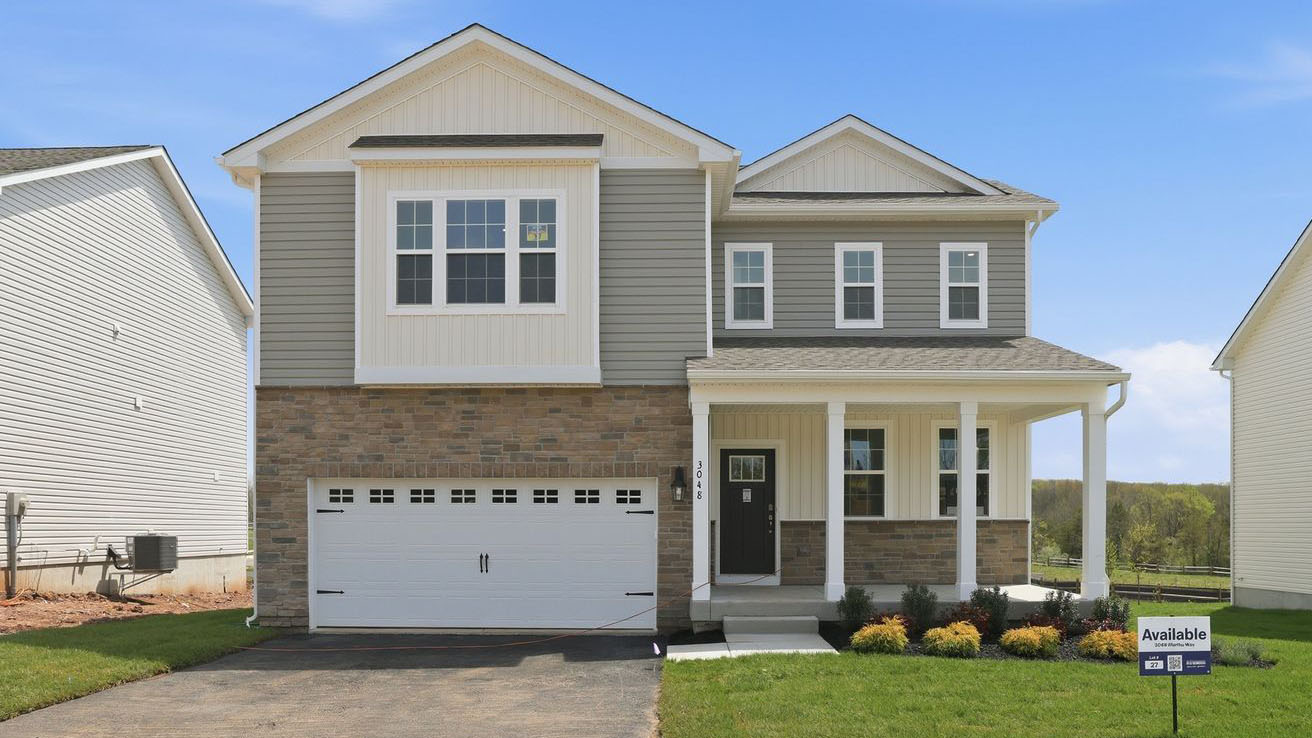 exterior front of creekside village galen home