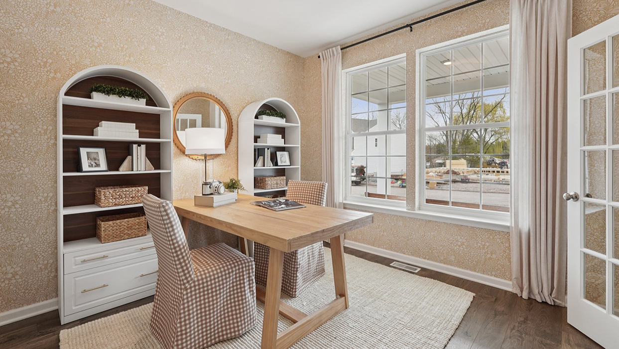 The study with two windows.