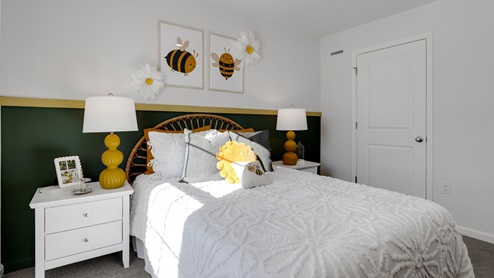 Bedroom three with view of the closet.