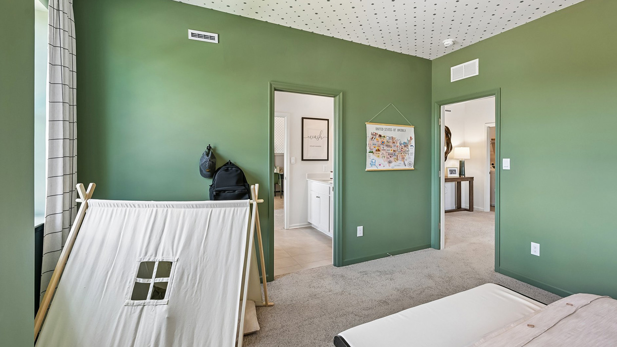 Another view of bedroom one.