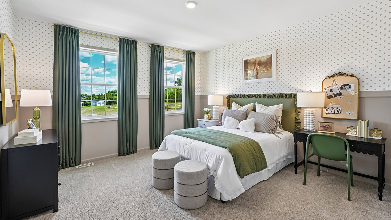 Another view of bedroom two.