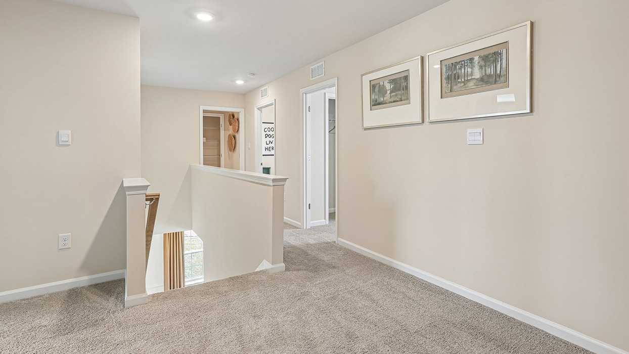 A view of the upstairs landing to the second floor.