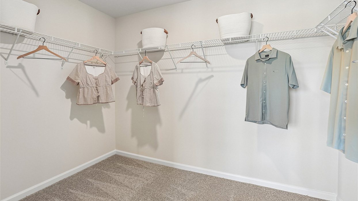The owner's suite walk-in closet.