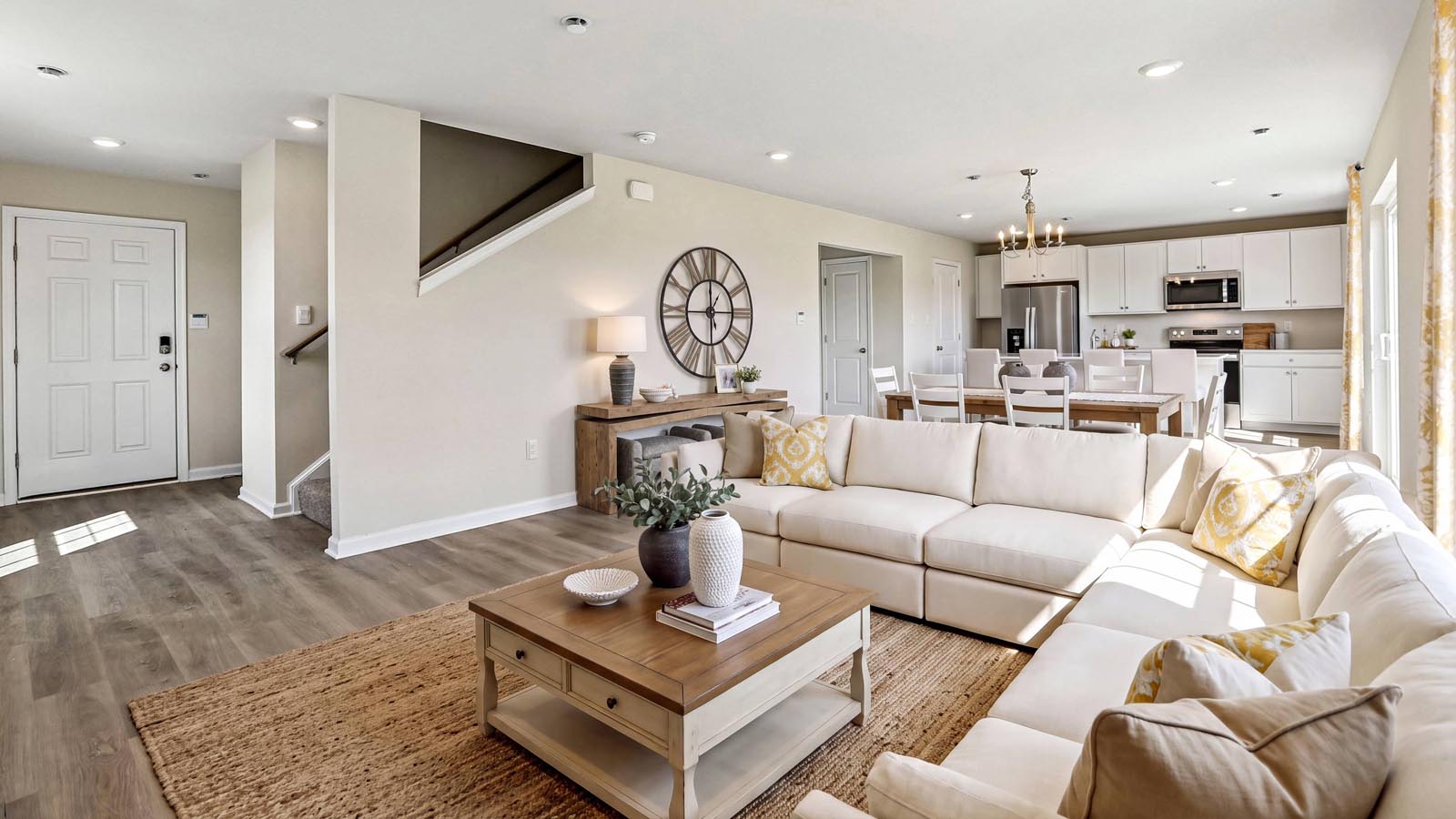 open concept living room