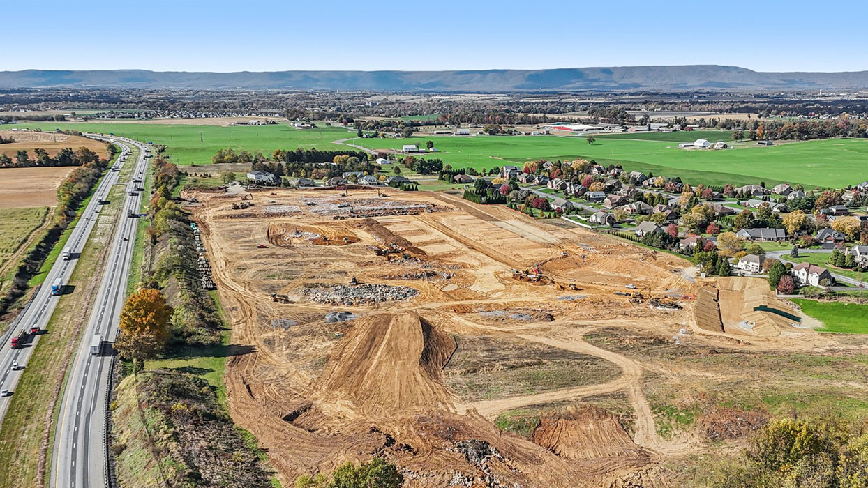 an aerial view of the future chambers crossing community